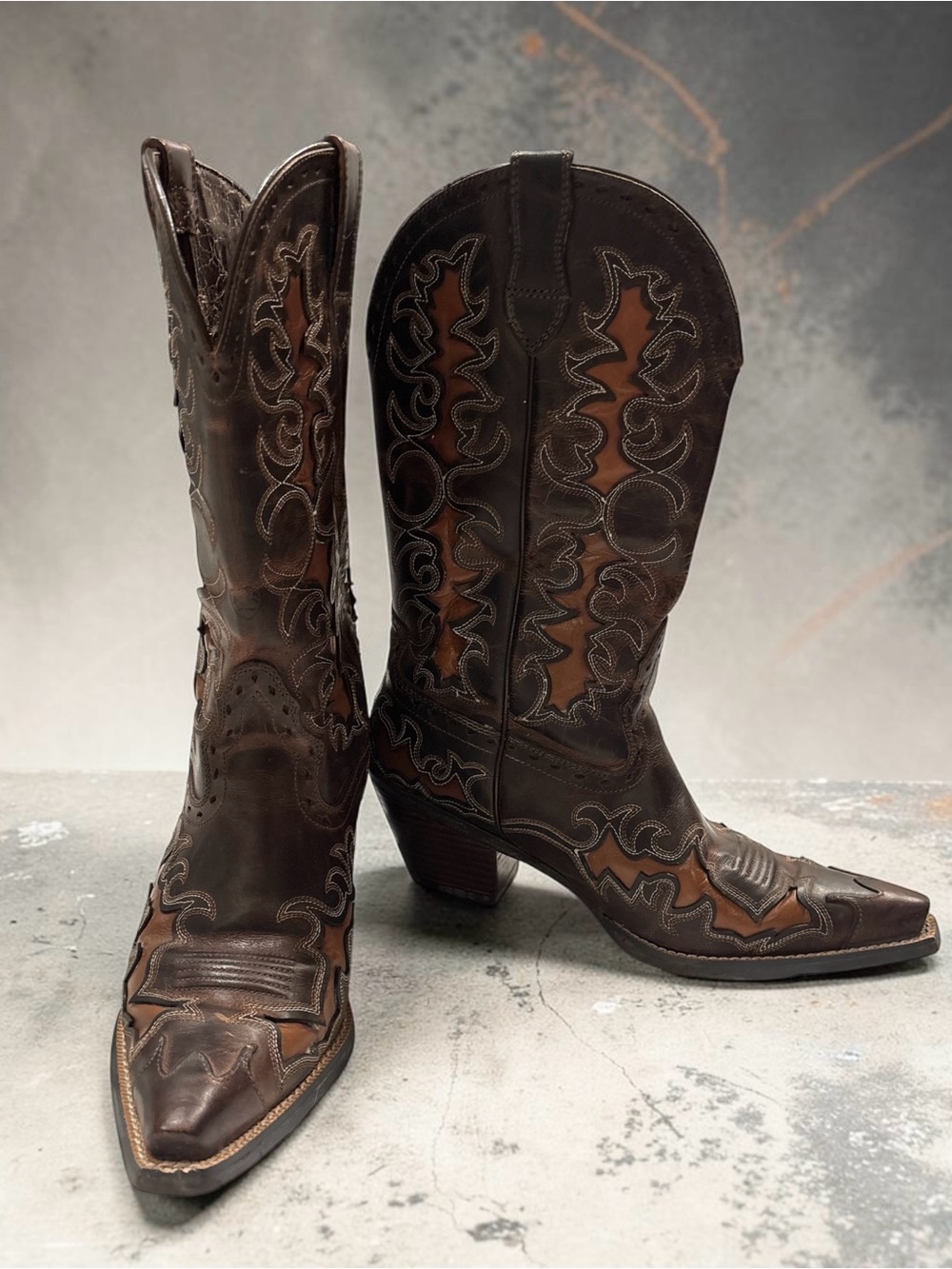 Ariat Women’s Dandy Sassy Brown Leather Western Cowboy Boots Women's Size 8B